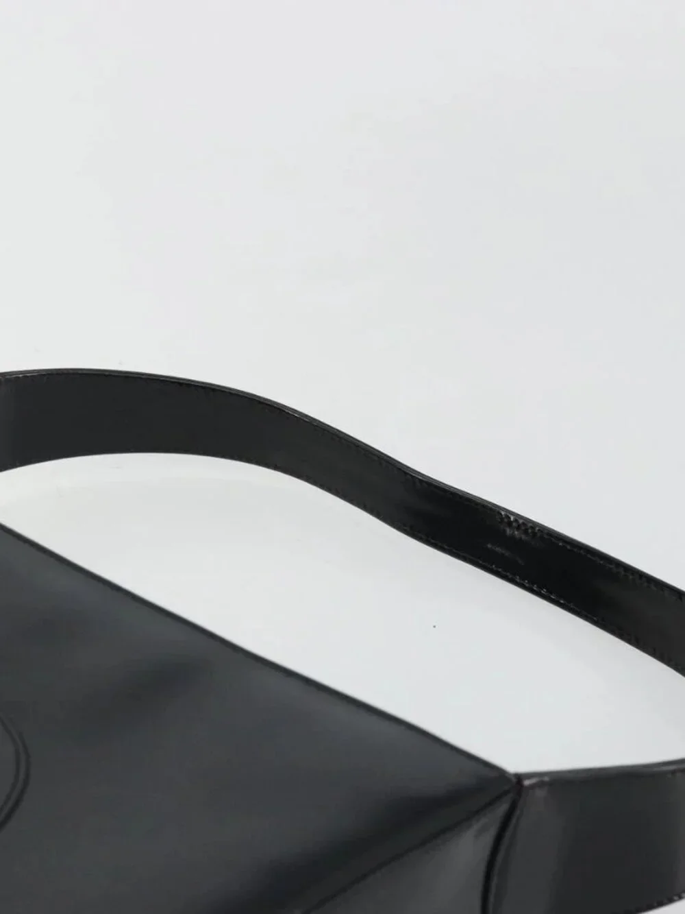 GUCCI Shoulder Bag Patent leather Black Silver 000 1013 0506 Auth 175750